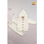 Babyhola Triko Hırka İçi Velsoft Pantolon İçi Astarlı Kız Erkek Bebek Takım 2805