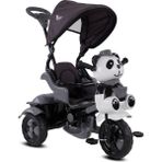 Babyhope 0127 Little Panda Ebeveyn Kontrollü Tenteli Müzikli Tricycle Üç Teker Bisiklet - Gri