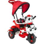 Babyhope 127 Little Panda Kırmızı Siyah Beyaz Üç Tekerlekli Bisiklet