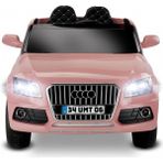 Babyhope 437-Q Pembe Akülü Araba 12 V 30 kg Taşıma Kapasitesi ile Tek Kişilik Yarış Arabası
