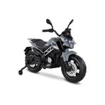BabyHope 447 Motocross Akülü Motor Çocuk Motoru Gri