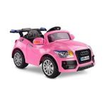 Babyhope Audi Akülü Araba 436 Tek Kişilik 4 Tekerlekli Beyaz Renkli Eğlenceli Araç