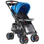 Babyhope BH-609 Polo Mavi Bebek Arabası