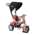 Babyhope Bobo Speed Pembe Gri Tenteli Üç Tekerlekli Bisiklet
