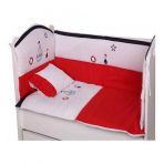 Babyhope Kırmızı Gemici 60x120 cm Bebek Uyku Seti