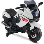 Babyhope Ledli Akülü Motor 12V 438A XMX-316 3 Tekerlekli Beyaz Motosiklet 18 kg Kapasite