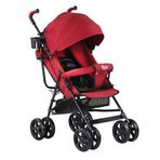Babyhope SA-7 Baston Kırçıllı Kırmızı Puset Bebek Arabası