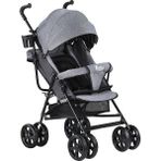 Babyhope Sa7 Baston Bebek Arabası Gri 10 kg Taşıma Kapasitesiyle Katlanabilir Tasarım