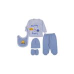 Babyim Bebek Araba Nakışlı 5 Li Zıbın Seti 9707201