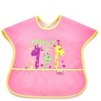 Babyjem 029 Pembe Poli Muşamba Büyük Mama Önlüğü