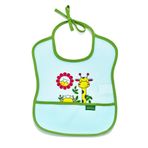 Babyjem 030 Yeşil Poli Muşamba Küçük Mama Önlüğü