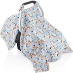 Babyjem 159 / Mavi Müslin Ana Kucağı Örtüsü