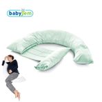 Babyjem 198 Turkuaz Sırt Destekli Hamile ve Emzirme Yastığı