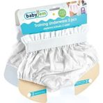 Babyjem 2'li Beyaz Lüx Bebek Alıştırma Külodu