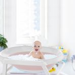 Babyjem 3'Lü Pembe Katlanabilen Bebek Banyo Seti