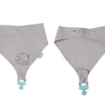 Babyjem 837 Gri Emzik Askılı Müslin Önlük
