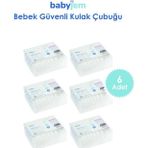 Babyjem 906 60 Adet 6'lı Bebek Kulak & Burun Çubuğu