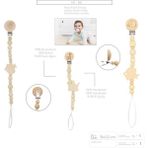 Babyjem ART-488 Ahşap Emzik Tutacağı - Standart - 0 - 3 Yaş