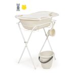 Babyjem Ayaklı Bebek Banyo Seti 7 Parça - Ekru