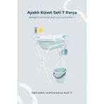Babyjem Ayaklı Bebek Banyo Seti 7 Parça Turkuaz