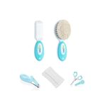 Babyjem Bebek Bakım Seti 4'Lü - Fırça Tarak + Tırnak Makası + Çıt Çıt Tırnak Makası + Konak Tarağı - Mavi Mavi 86810492164-2