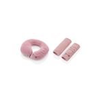 Babyjem Bebek Boyun Koruyucu Emniyet Kemeri + Yastık Oto Güvenlik Seti Pembe