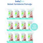 Babyjem Bebek Temizleme Pamuğu 12'li