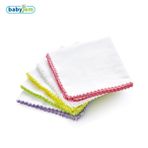 BabyJem Beyaz 20x20 cm 10’lu Penye Ağız Bezi
