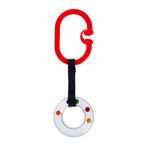 Babyjem Çıngıraklı Puset Halkası Oval (Kırmızı)