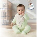 Babyjem Emzik Askılı Müslin Mama Önlüğü Ekru - Standart
