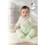 Babyjem Emzik Askılı Müslin Mama Önlüğü Ekru
