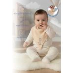 Babyjem Emzik Askılı Müslin Mama Önlüğü Somon