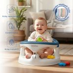 Babyjem İndigo Mavi Yandan Açılır Banyo ve Mama Oturağı & Minder 2'li Set Kolay Temizlenebilir