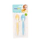 Babyjem Mavi Sarı 2'li Bebek Mama Kaşığı