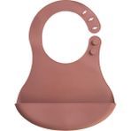 Babyjem Mini Silikon Mama Önlüğü Mocha %100 Gıda Sınıfı Silikon TR Menşeli Su Geçirmez - Kahve - 20 x 20 cm