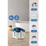 Babyjem Önden Açılır Banyo & Mama Oturağı İndigo Mavi