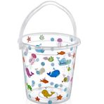 Babyjem Şeffaf Beyaz Bebek Banyo Kovası