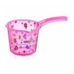 Babyjem Şeffaf Desenli Pembe Bebek Banyo Maşrapası