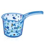 Babyjem Şeffaf Mavi Desenli Bebek Banyo Maşrapası