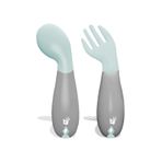 Babyjem Yeşil Açılı Mama çatal Kaşık Seti