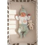 BABYLİM I Love You MOM-Sloth Erkek Bebek Hastane Çıkışı %100 Pamuk 0-3 AY Yenidoğan Seti
