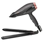 Babyliss 6709DE Smooth Pro 2100 W Saç Kurutma Makinesi ve ST250E Süper Shine 230 Saç Düzleştirici Set