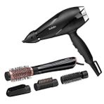 Babyliss 6713DE Shine Pro 2200 W Saç Kurutma Makinesi+AS126E Perfect Finish Hava Üflemeli Saç Şekillendirici