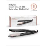 BaByliss Steam Smooth 39mm 5 Isı Ayarı Turmalin Seramik İyon Etkili Buharlı Saç Düzleştirici ST493E