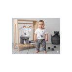 BABYLUXE Erkek Bebek Araba Ve Kedi Nakışlı Kazayağı Desenli 2'li Alt Üst Takım