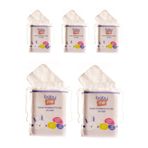 Baby&Me Bebek Temizleme Pamuğu 5 Li Paket 60 Adetli