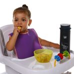 Baby&Me Peva Pembe Mor 2'li Bebek Mama Önlüğü