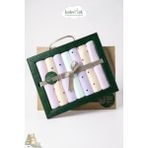 Babymet %100 Pamuk Organik Bebek Ağız Mendili 7'li Set, 25x25 cm Yumuşak&Hipoalerjenik - Desenli - Standart