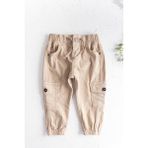 Babymod Gabardin Kumaş Erkek Çocuk Kargo Pantolon - 4 - 5 Yaş - Bej