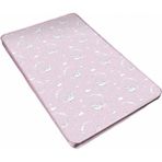 Babyness Bebek Oyun Parkı Yatağı Sıvı Geçirmez Leke Tutmaz Desenli Sünger Yatak - 60 x 120 cm - Pembe